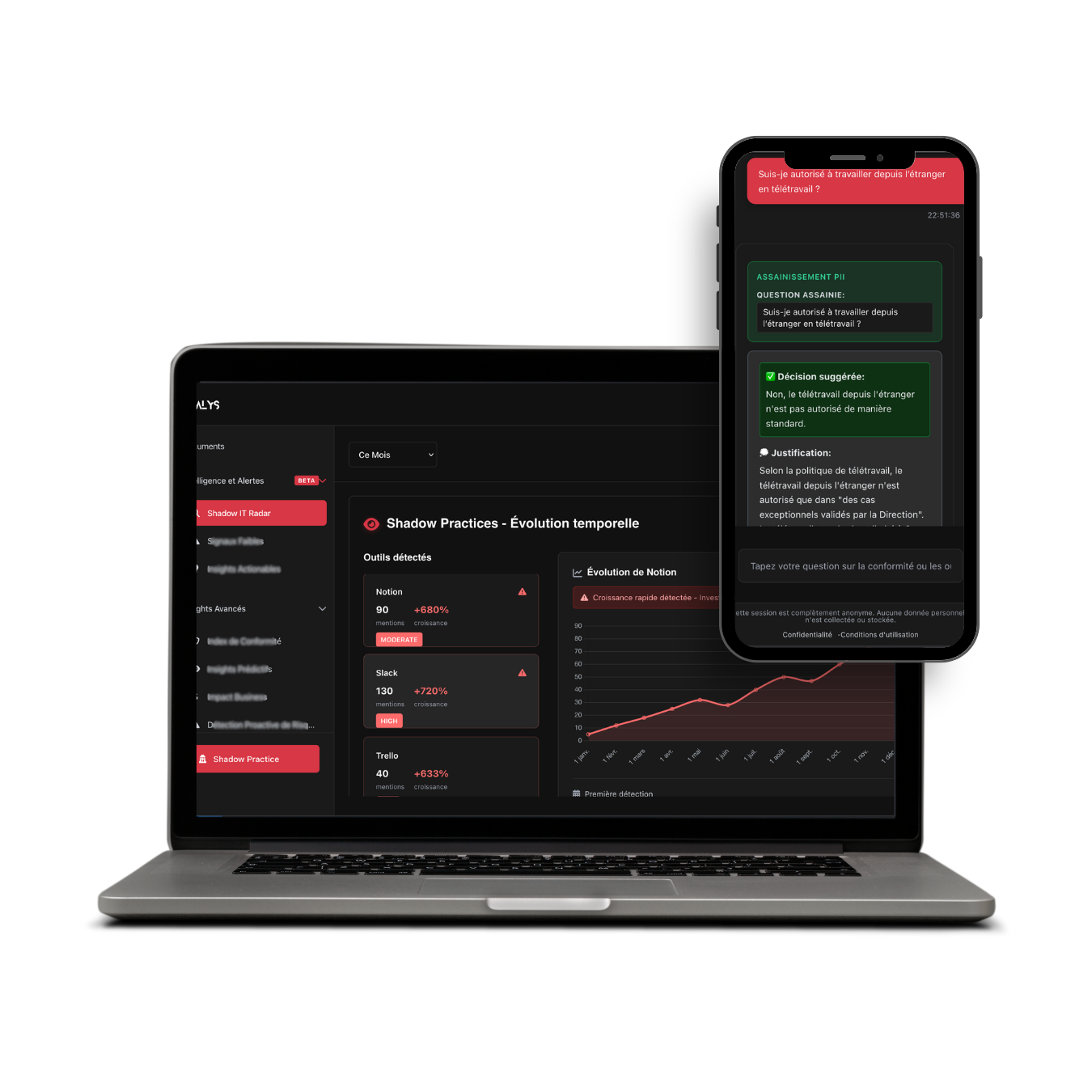 Handy - Interface Desktop et Mobile